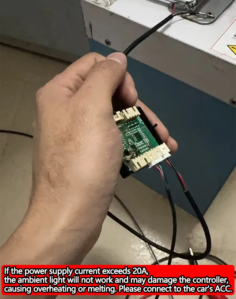 18-in-1-LED-Symphonie-Umgebungslichter für den Autoinnenraum, Vollfarb-Streamer, RGB, 64 Farben, Neon-Acryl-Streifen, Dekoration, Atmosphärenlampe – Detail 2