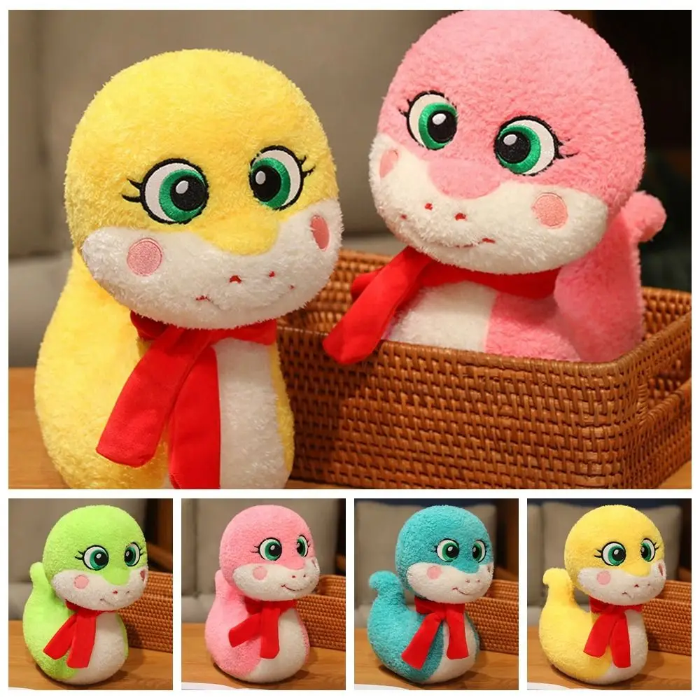 

Zodiacs Snake Snake Year Plush Toy Fluffy Collection Cartoon Plush Animal Doll Soft Cute Lucky Snake Plushies Doll Car Decor