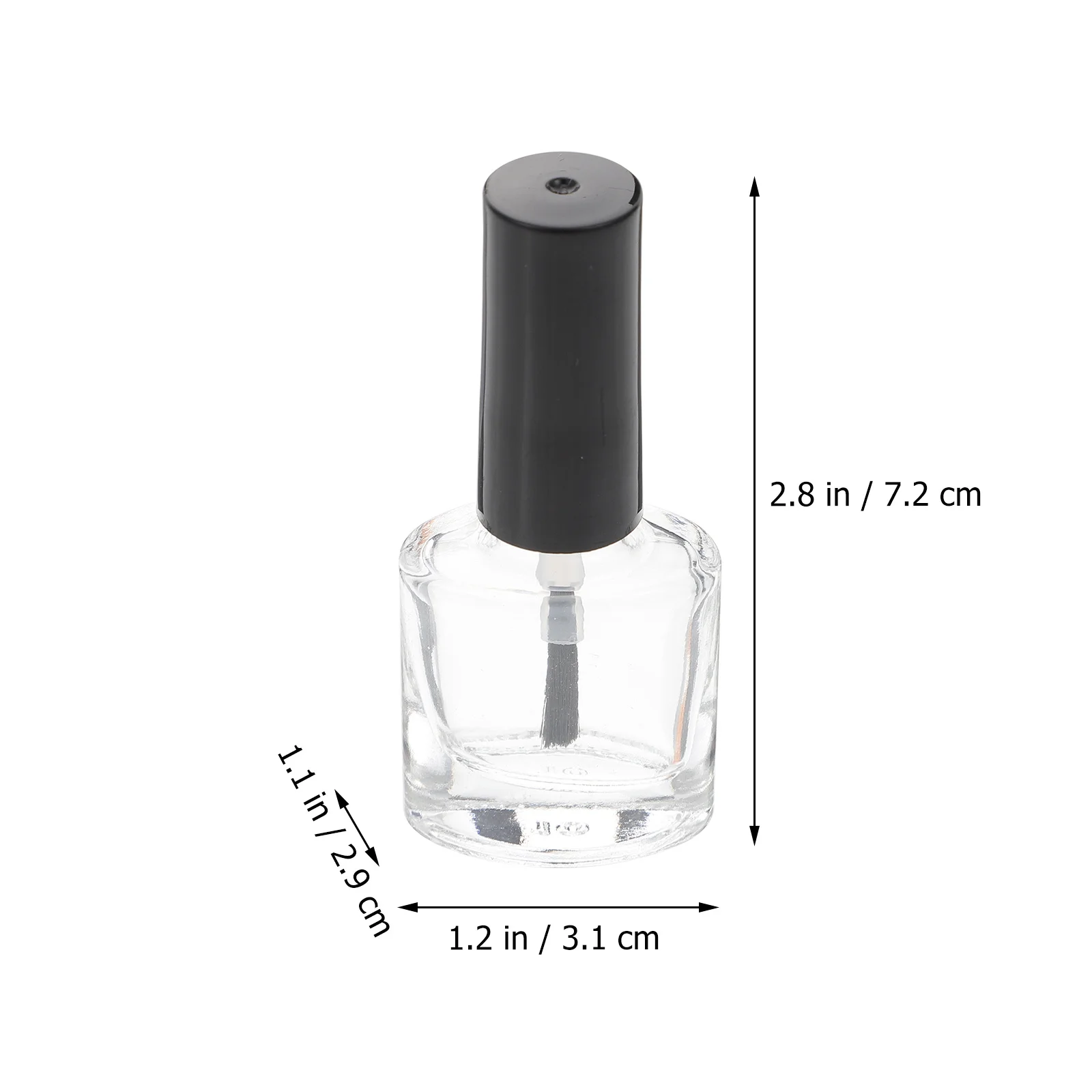 20Pcs Empty Nail Gel Bottles 10Ml Portable Storage Containers Leakproof Nail Polish Bottles for Solvent DIY Use