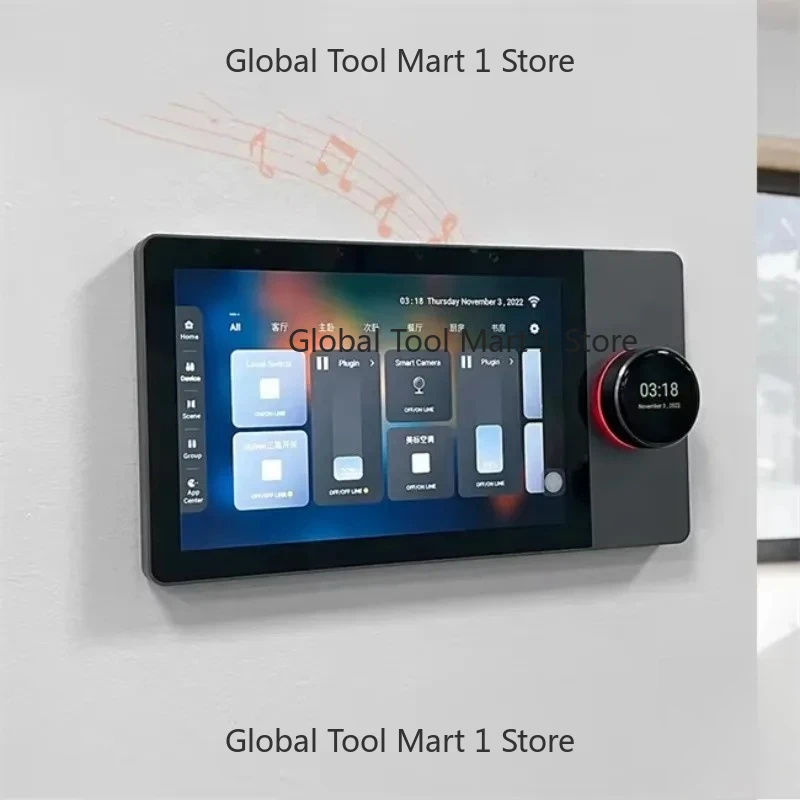 Mv Smart Home Ziee WiFi Hub 4/6/8/10/12 Inch Alxa Touch Glass Wall Switch Pael