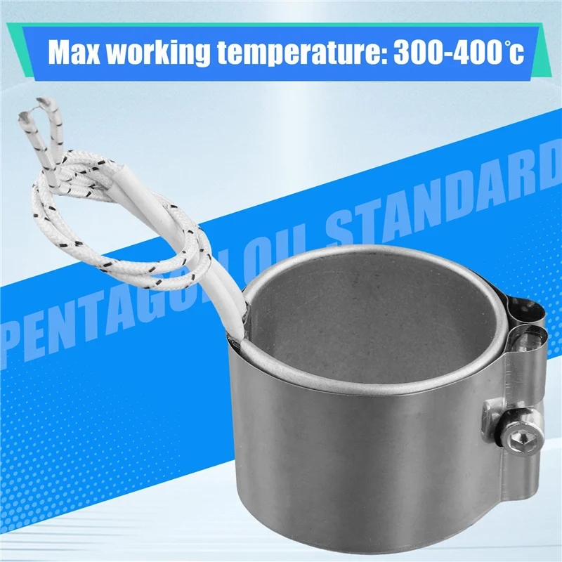 

ABFU-2X Band Heater Stainless Steel Wattage 220V Inner Dia.50Mm For Electronic Equipment Joyous