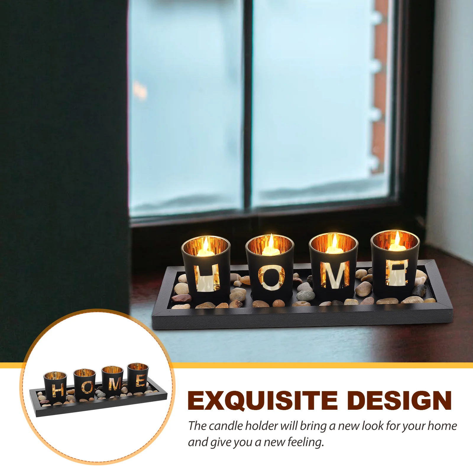 

Indoor Glass Candlestick Ornaments Decorations Decorative Holder Farmhouse Holders