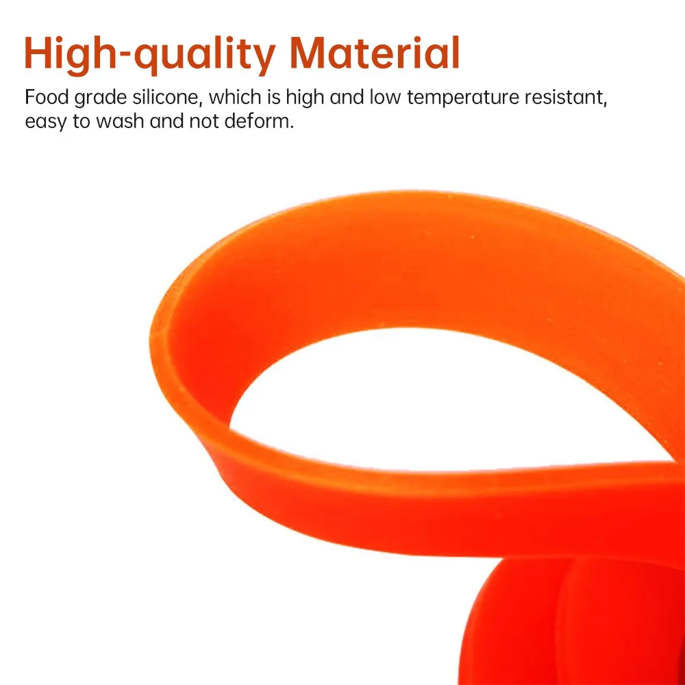 10pcs Durable Waterproof Silicone Sealing Ring Leak-Proof 70mm/2.75in Mason Jar Gasket Orange Rubber Jar Gaskets Canning