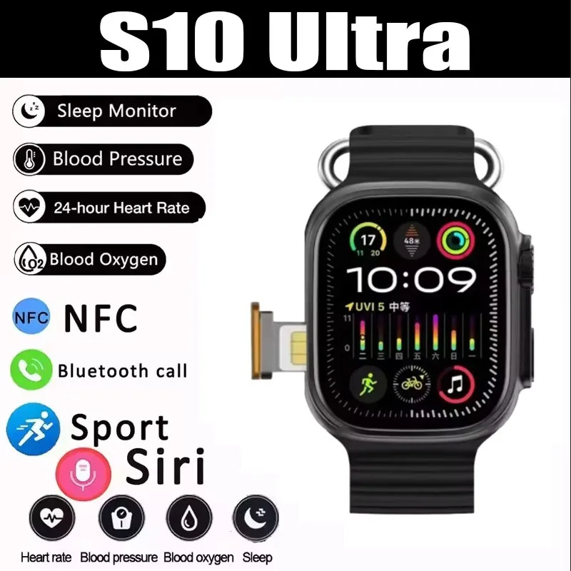 

Горячая серия 4G All Network S10 Ultr SmartWatch Android Операционная система GPS Карта GooglePlay YouTube Шагомер Трекер сна SIM-карта