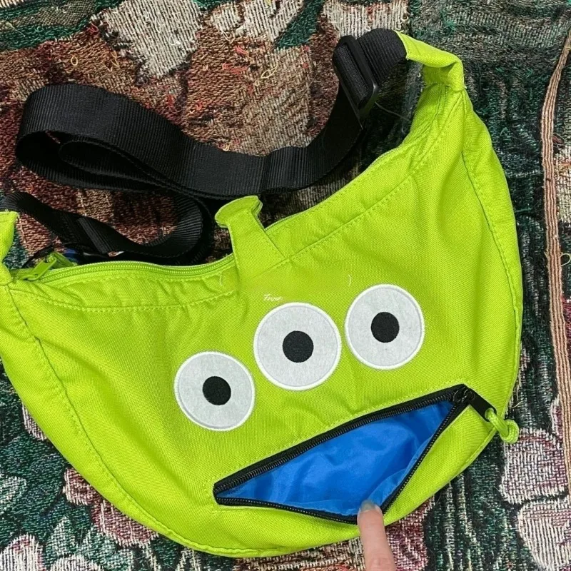 

Disney Toy Story Kawaii Alien Crossbody Bag Cute Canvas Shoulder Bag Handbag Dual Use Bag Girl's Holiday Birthday Gift