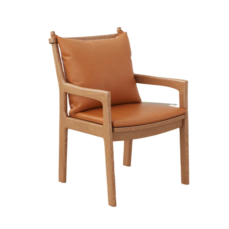 

Solid wood dining chair, home dining room, Nordic, ash wood barton, desk chair