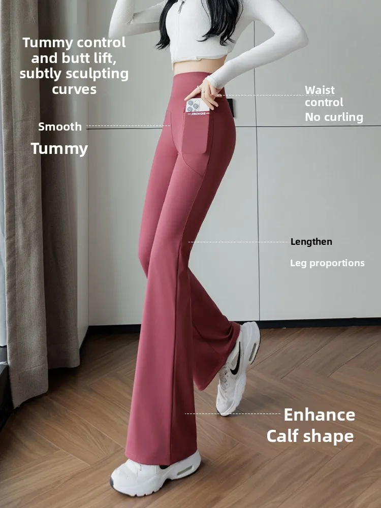 Pantalones de Yoga de cintura alta para mujer, pantalones largos elásticos adelgazantes con Control de barriga y levantamiento de glúteos, Color ocular