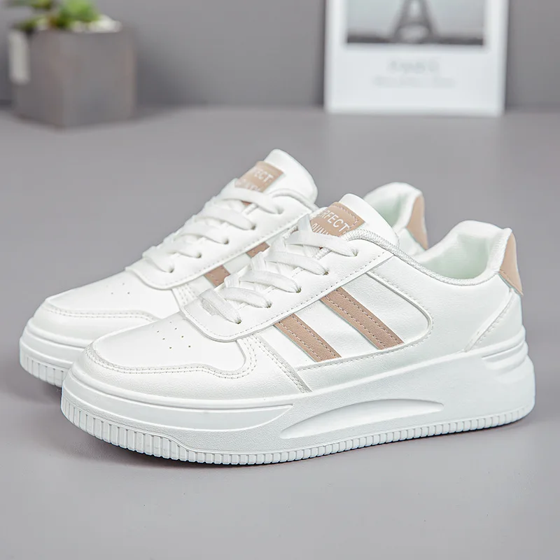 Witte Damesschoenen Mode Comfort Platte Loafers Merk Veelzijdige Casual Sneakers 2024 Zapatillas Deportivas De Mujer