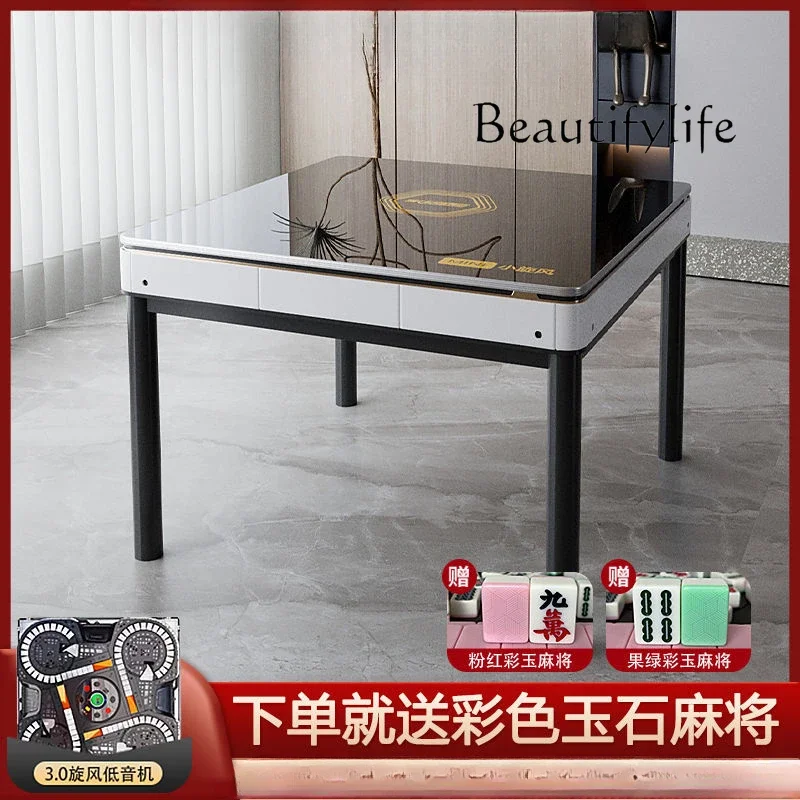 Roller coaster mahjong machine Automatic dining table Dual-purpose bass mahjong table Free push card chess and card room