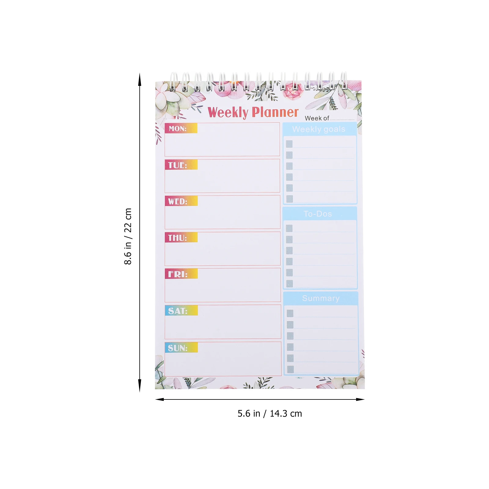 

Spiral Bound Notepad 60 Sheets Thick Paper For Daily Planner Tearable To Do List Memo Pad Desk Schedule Planner Undated Easy