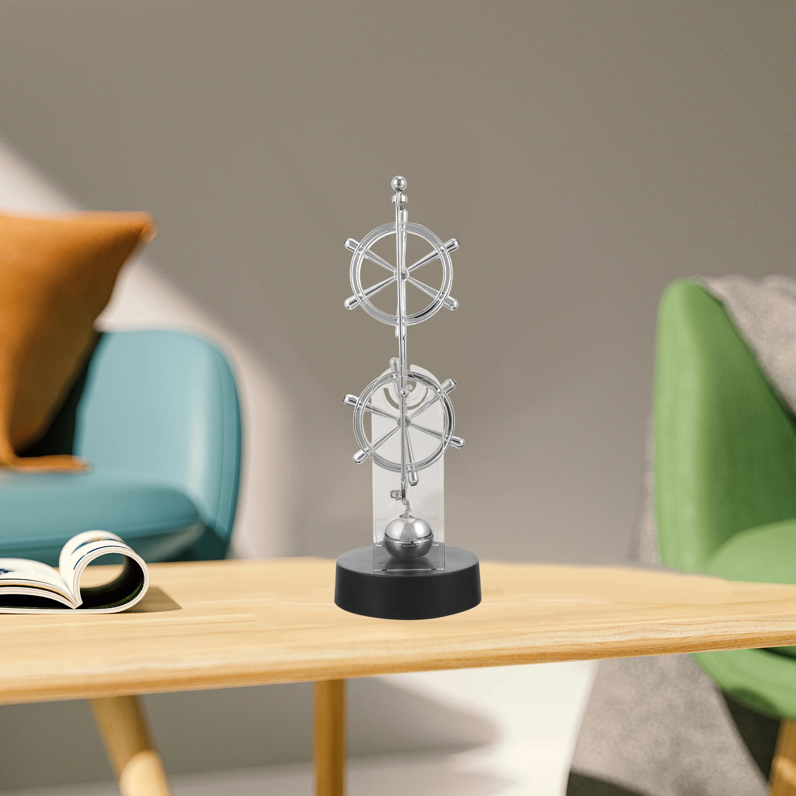 

1pc Creative Perpetual Motion Instrument Premium Material Desktop Decoration Home Office Adornment Science For Kids Gift