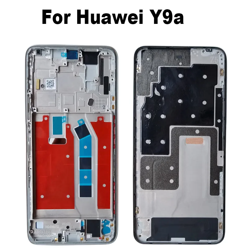 For Huawei Y9A Middle Frame Bezel Front Frame Front Housing Chassis Faceplate Replacement Parts FRL-22 FRL-23 FRL-L22 FRL-L23