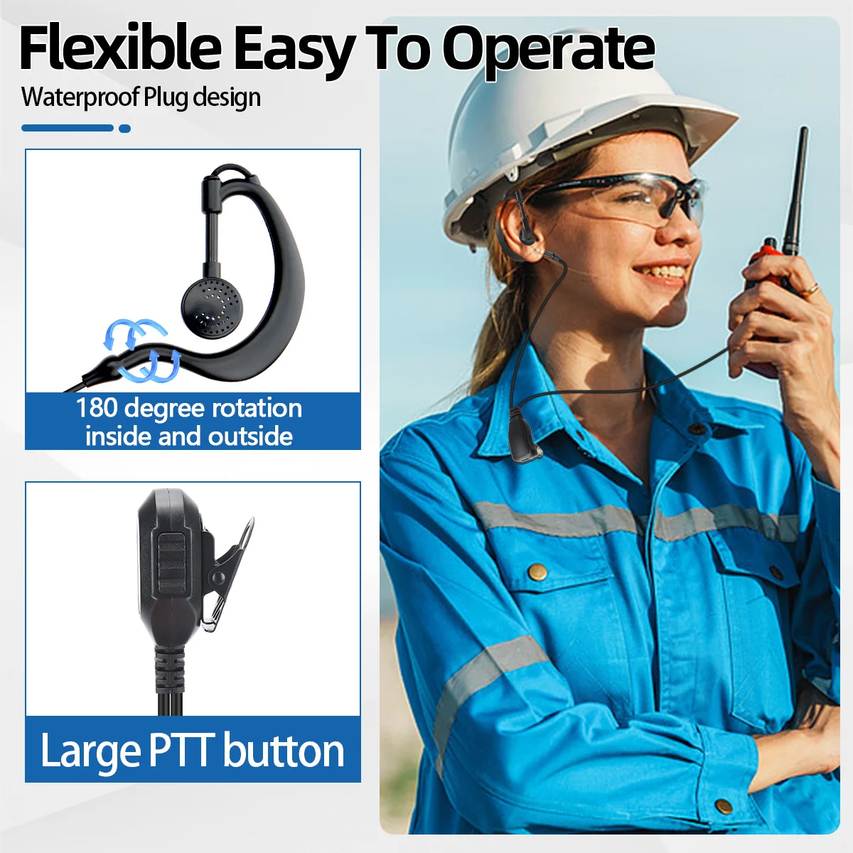 BAJETON اسلكية تخاطب سماعة سماعة مع PTT هيئة التصنيع العسكري سماعة ل Bajeton هام راديو BJ-9000 Radtel RT-950 RT-950PRO #6