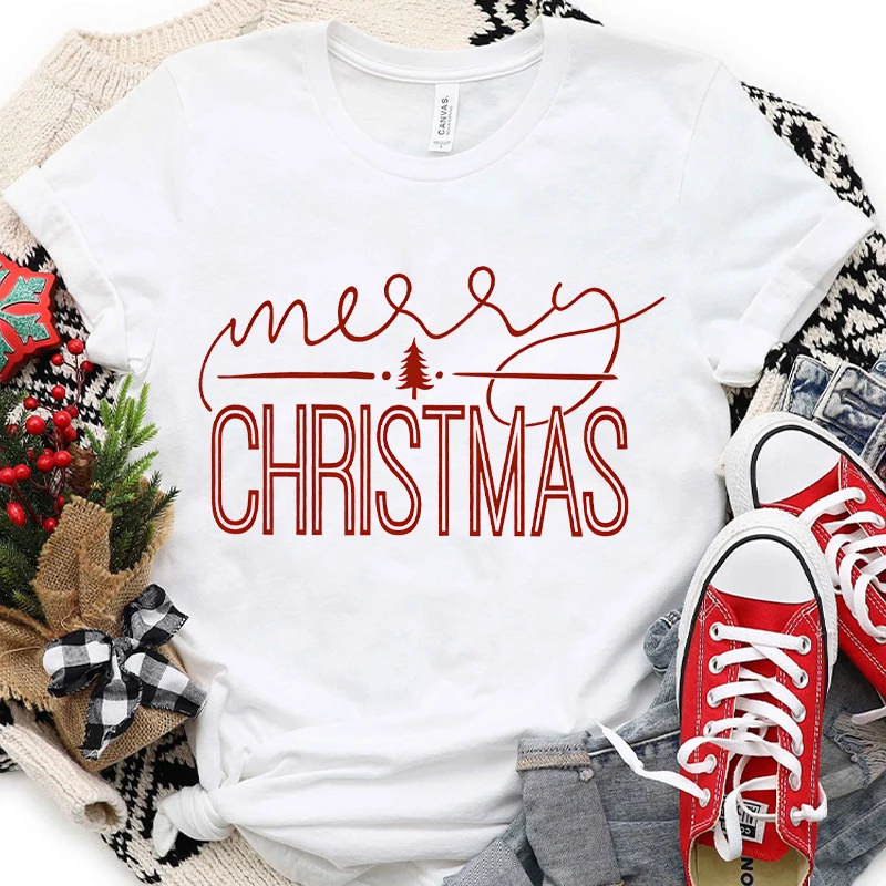 Christmas Shirt Christmas Sweatshirt for Family Matching Holiday Family Group T-shirts Santa Christmas Tshirts Short Sleeve tees