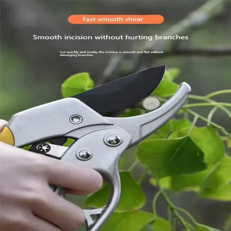 SK5 Steel Pruning Shears with Power Gear Compound Leverage, Heavy Duty Lopper for Garden, Orchard & Thick Branches