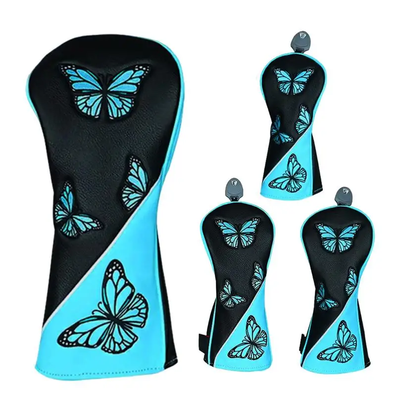 

Golf Head Covers Golf Woods Headcovers Covers For Driver Fairway Putter 1/3/5/UT Clubs Set Heads PU Leather Golf Iron Head Cover