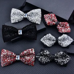 Noeud papillon brillant pour hommes adultes, multicolore, fête de mariage, cadeau formel, cou de sœur