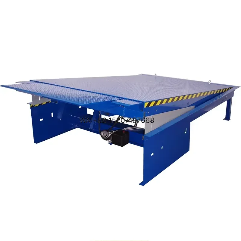 Wmwmnu for Warehouse Loading Dock Leveler Loading Dock Ramp Leveler Heavy Duty Adjustable Hydraulic Dock Plate for Forklift