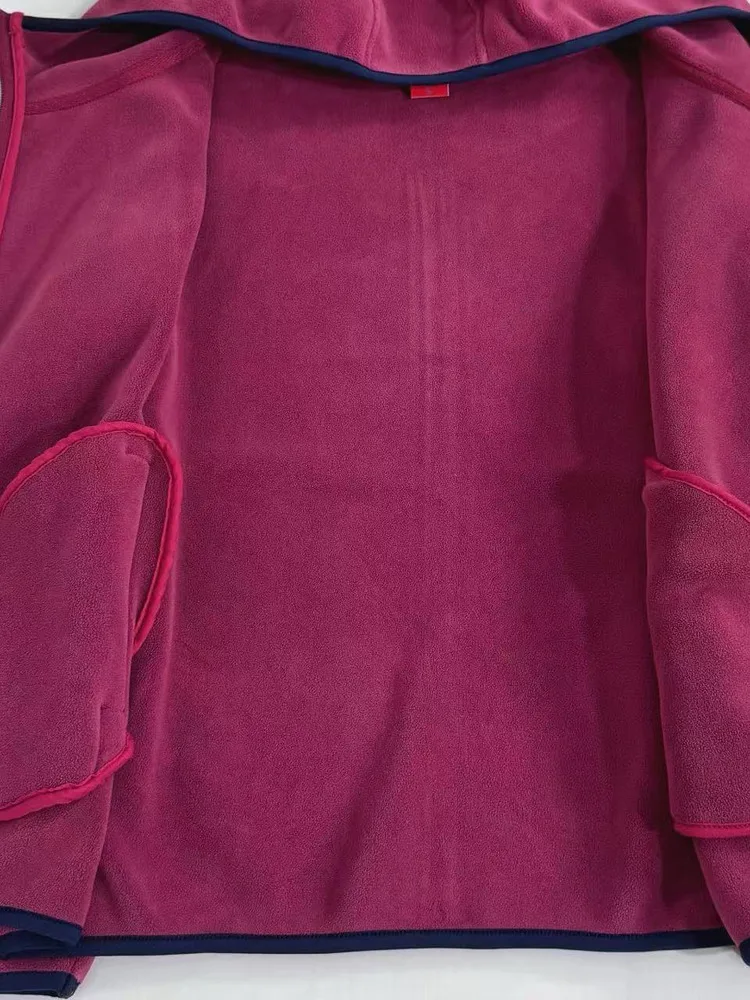 เสื้อคลุมมีฮู้ดซิปสำหรับเล่นกีฬากลางแจ้ง รุ่น Plu Jaet ทรงเข้ารูปสำหรับผู้หญิง สีสันหลากหลาย เหมาะสำหรับฤดูใบไม้ร่วงและฤดูหนาว ให้ความอบอุ่น