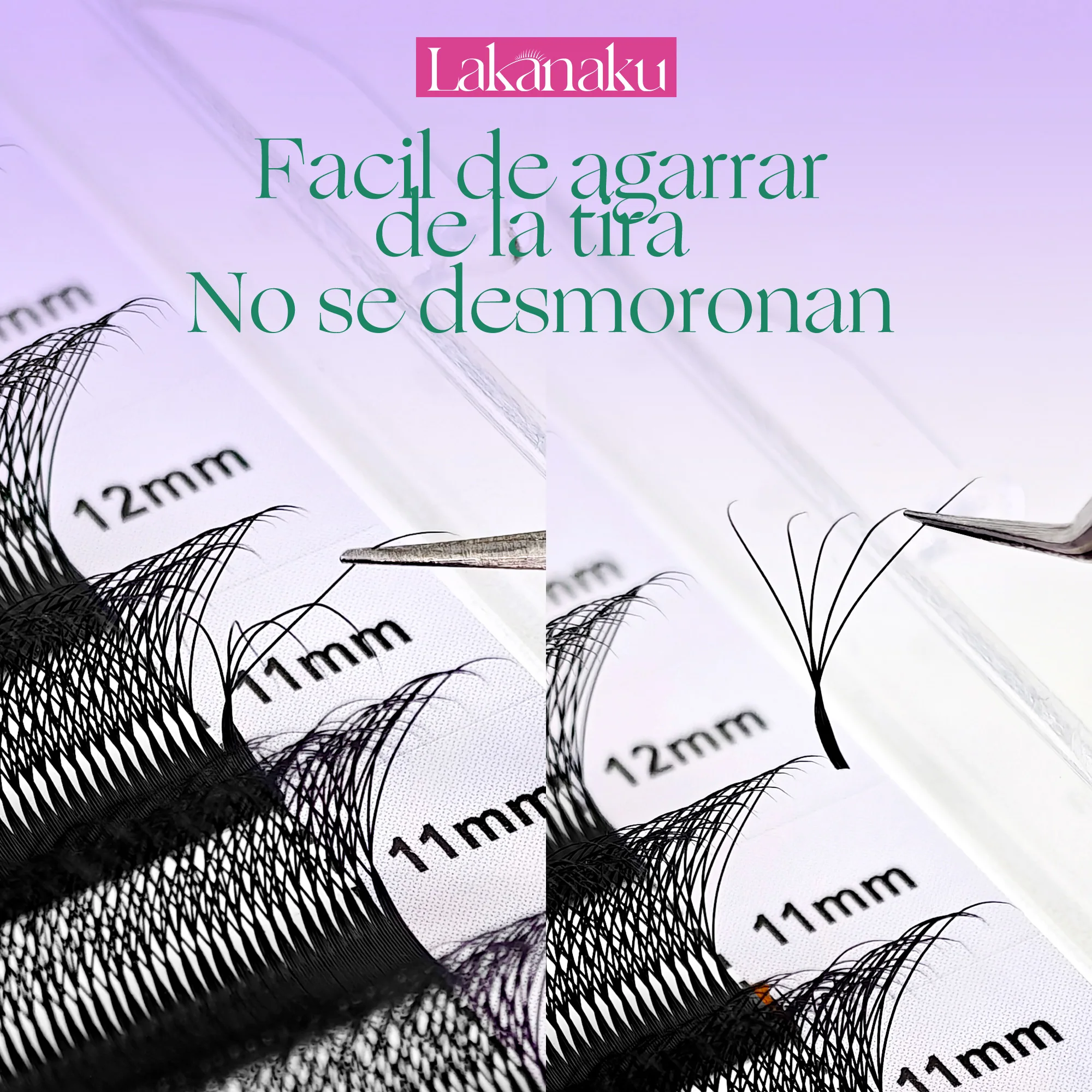 Lakanaku YY Lashes 2D 3D 4D 5D 6D W-Form Wimpernverlängerungen Volumen Vorgefertigte Fächer Falsche Wimpern De Cilios YY Wimpern-Trays – Detail 9