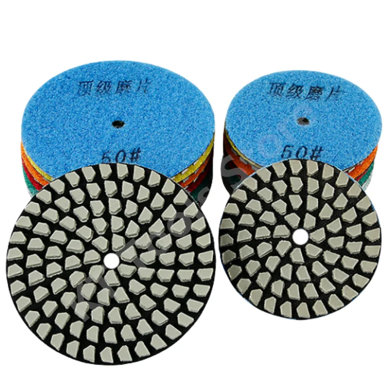 7PCS 3/4/Inch Dry Diamond Polishing Pads Sanding Gloss Pad Soft Abrasive Pads for Granite Marble Concrete Stone Polishing Tools