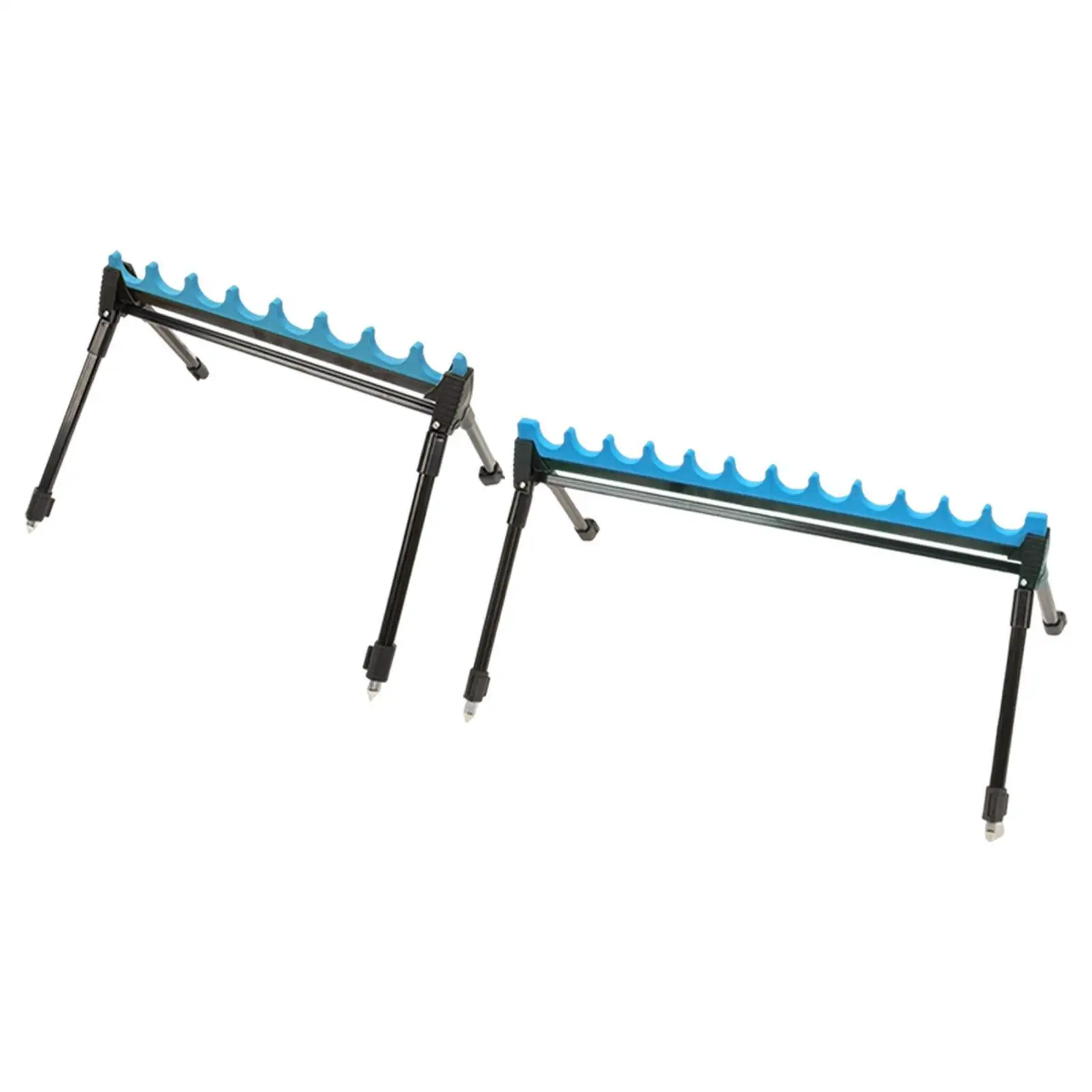 

Fishing Rod Holder Stand Tackle Tool Practical Portable 2 Section Telescopic Ground Adjustable Display Rack Fishing Rod Bracket