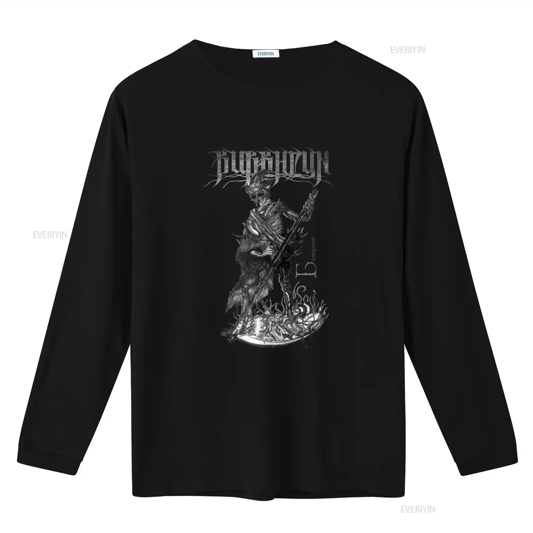 Burshtyn Bezvirnyk Dub Buk Nokturnal Mortum Ulvegr Stryvigor Drudkh Kroda Kzohh Print T Shirt for Men Gothic Skeleton Design