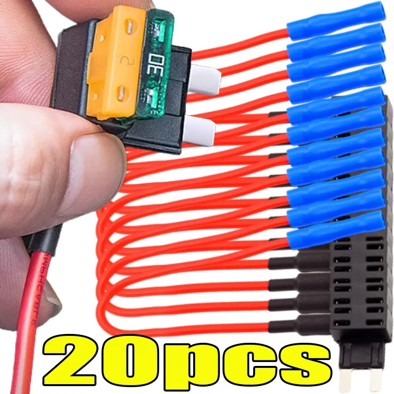 

Car Micro Mini Standard with Holder Fuse Box Damp Splash Car Fuse Holder Add-a-circuit TAP Adapter Micro Standard ATM Blade 12V