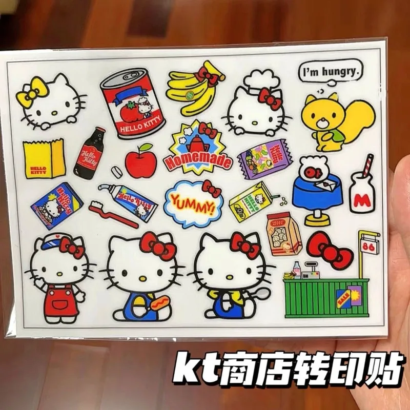 

Hello Kitty Stickers Kawaii Kt Cartoon Anime Furniture Decoration Supplies Desktop Toy Ornament Student Cute Girl Gift Wholesale