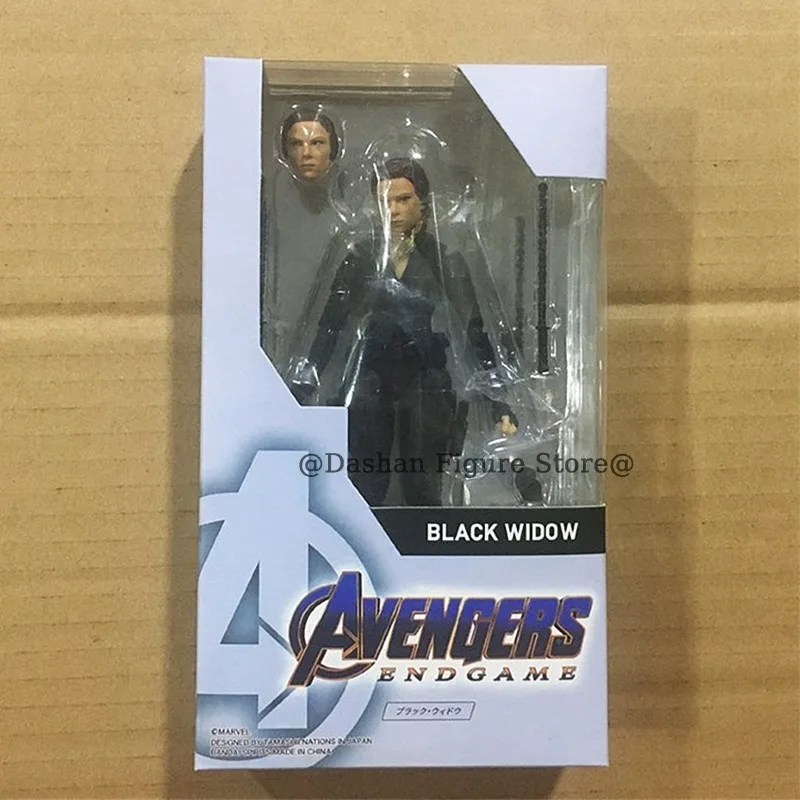 Shf figurine de veuve noire Avengers fin jeu Natasha Romanoff figurines 15 cm PVC à collectionner modèle de guerre infini jouets pour cadeaux