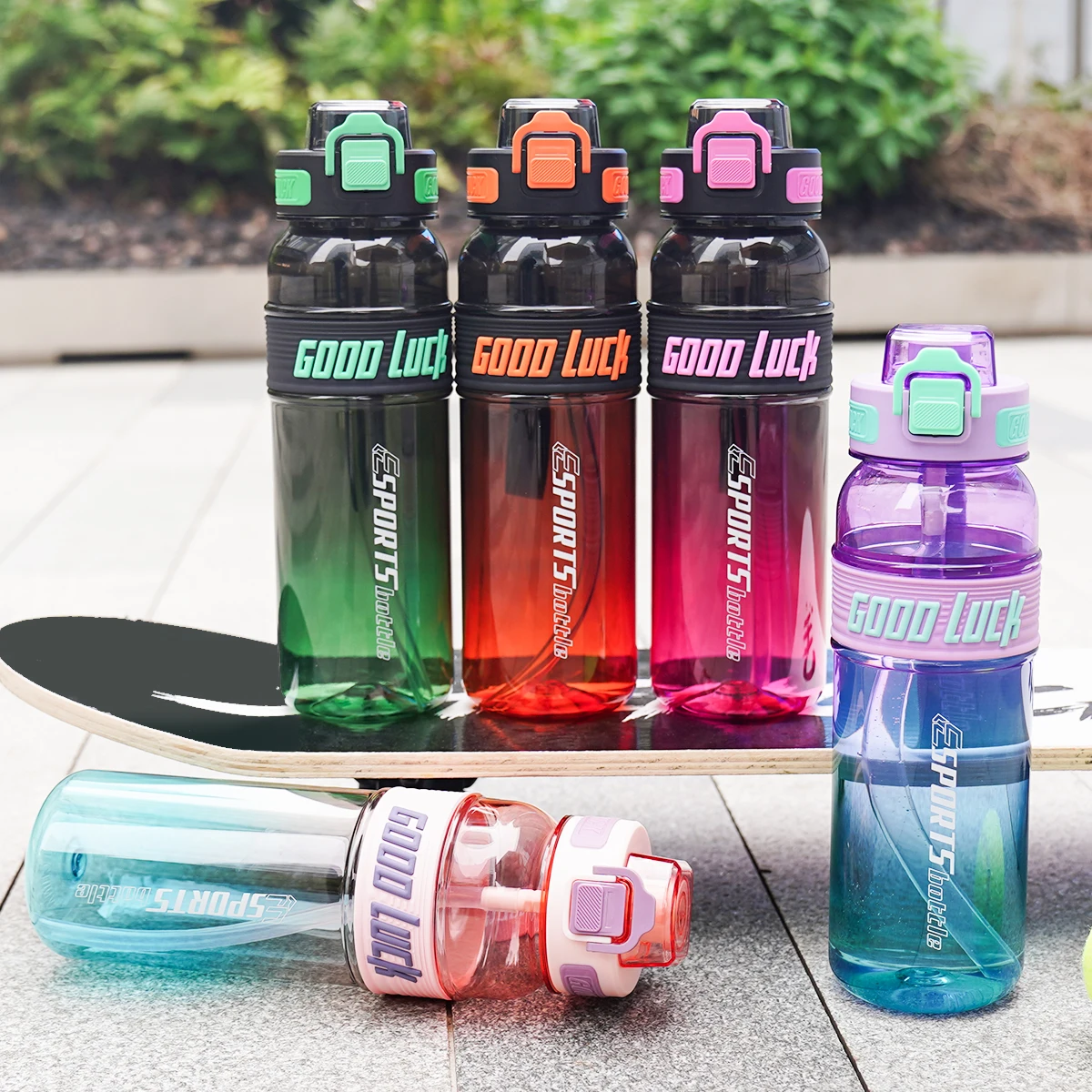 1pc 950ml/31oz 750ml/26oz 550ml/18oz Outdoor Sports Water Bottle, Suitable for Fitness, Sports, Birthday Gifts