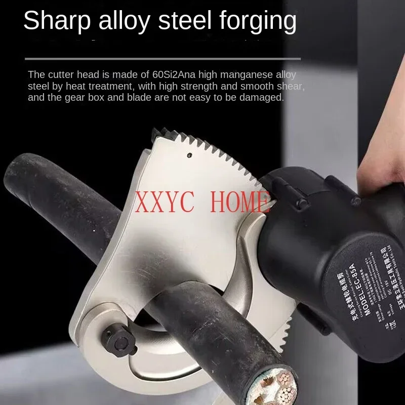 18V Electric Ratcheting Cable Cutter Light Fast Cutting of 50Mm/85Mm Cable Gear Scissors Armored Cables Steel Core Aluminum