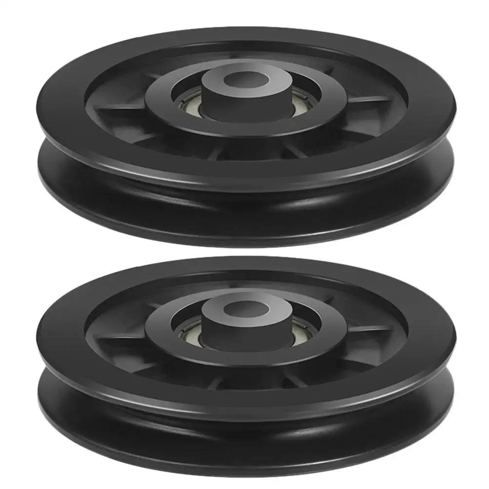Poleas de repuesto para rueda de Fitness, Cable de plástico duradero, equipo de gimnasio, máquina de ejercicio suave, sistema de polea de peso para el hogar, 2 uds.