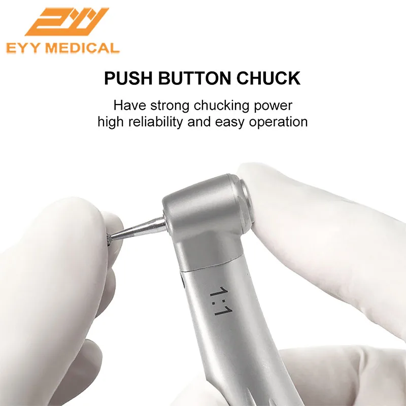 

Dental 1:1 Contra Angle Fiber Optic Low Speed Handpiece Denspay Push Button Inner Water Spray Handpiece Dentist Instrument