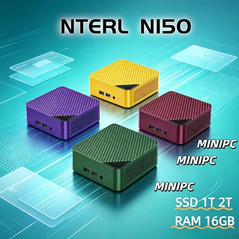 New Fast 2026 Intel Core N150 Mini PC 16GB 1TB Gaming Portable Desktop Computer WiFi6 USB - High-Speed Performance Superb Gaming