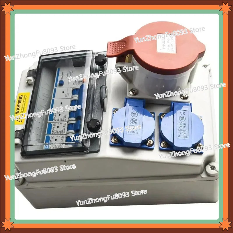 Protected Wall Mounted Multi Socket Outdoor Distribution Box Tailored For Construction Site Processing Working Environments