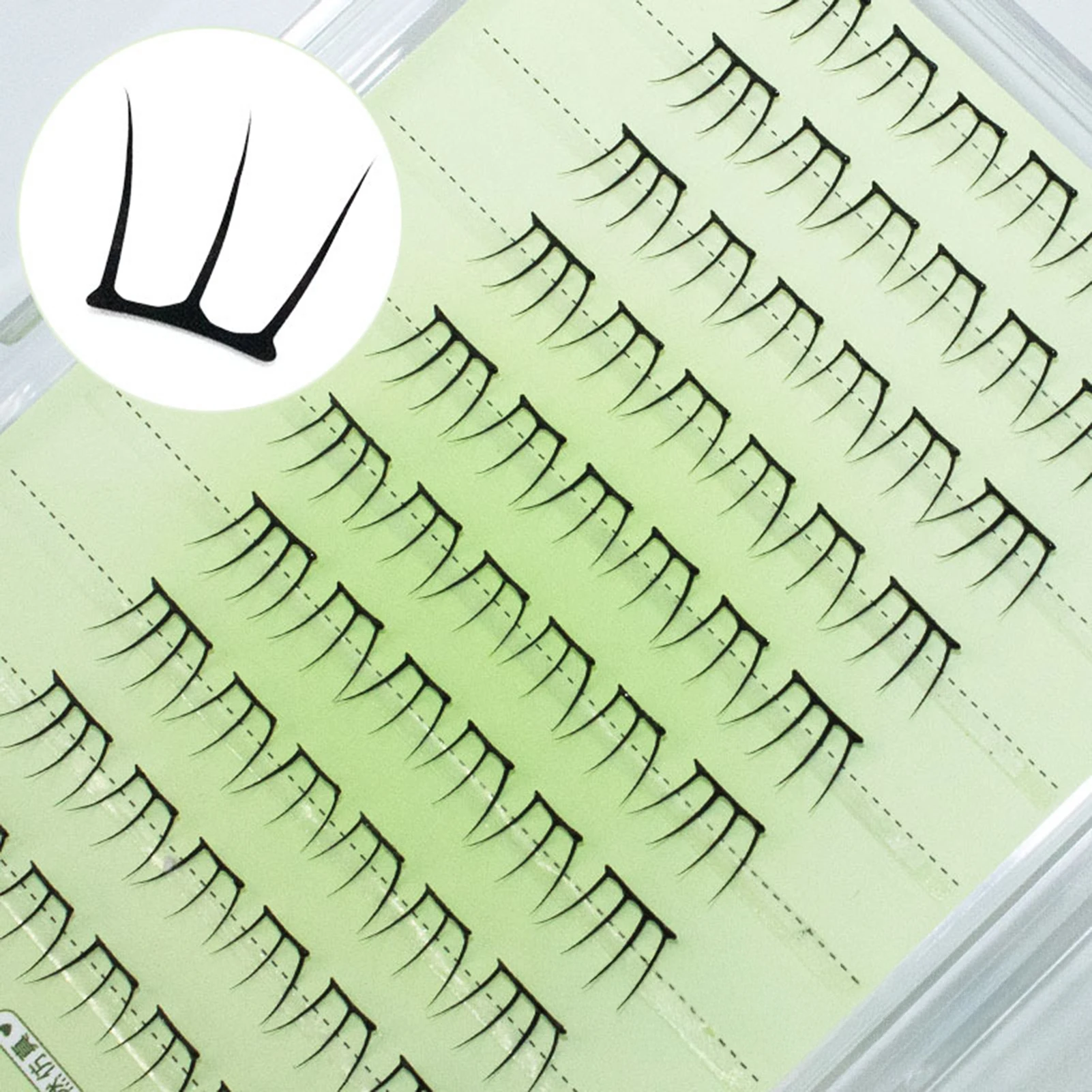 Fairy Manga Wimpernverlängerung, kleberfrei, natürlicher koreanischer Stil, falsche Wimpern, ultradünne Mädchen-Gruppenwimpern, perfekt vergrößern die Augen