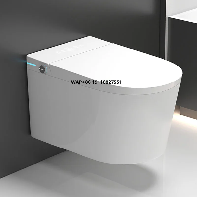 

High Quality Concealed Cistern Back Wall WC Toilet Set Tankless Intelligent Wall Hung Smart Toilet Remote Control Seat Heating