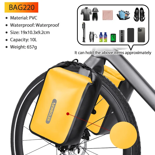NEWBOLER Wasserdichtes Bikepacking-Taschenset, Fahrrad-Reisetasche für Gravel-Bike, Rennrad, Langstrecken-Touren, Fahrradzubehör