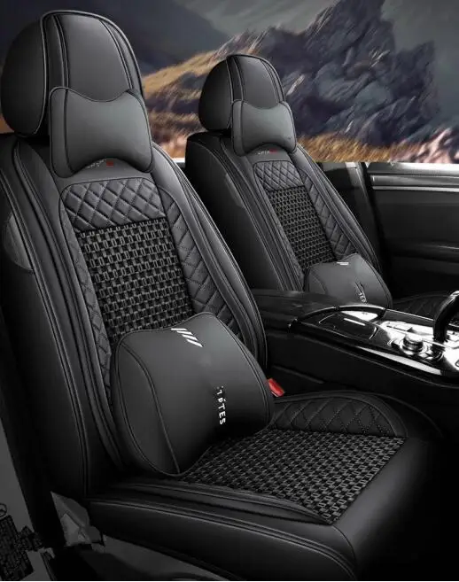 Front and Back car seat covers for Hyundai Santa fe 5 seats 2023-2013 breathable seat cushion Top quality seat case