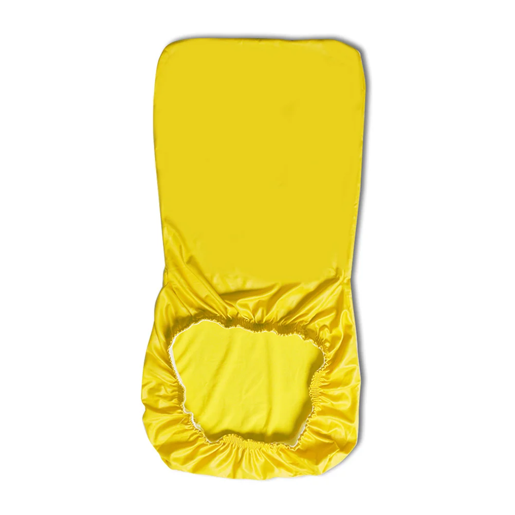 

Yellow PU Elastic Stretchy Chair Cover Removable Seat Protector for Hotel Canteen Office Party Wedding Banquet Ceremony
