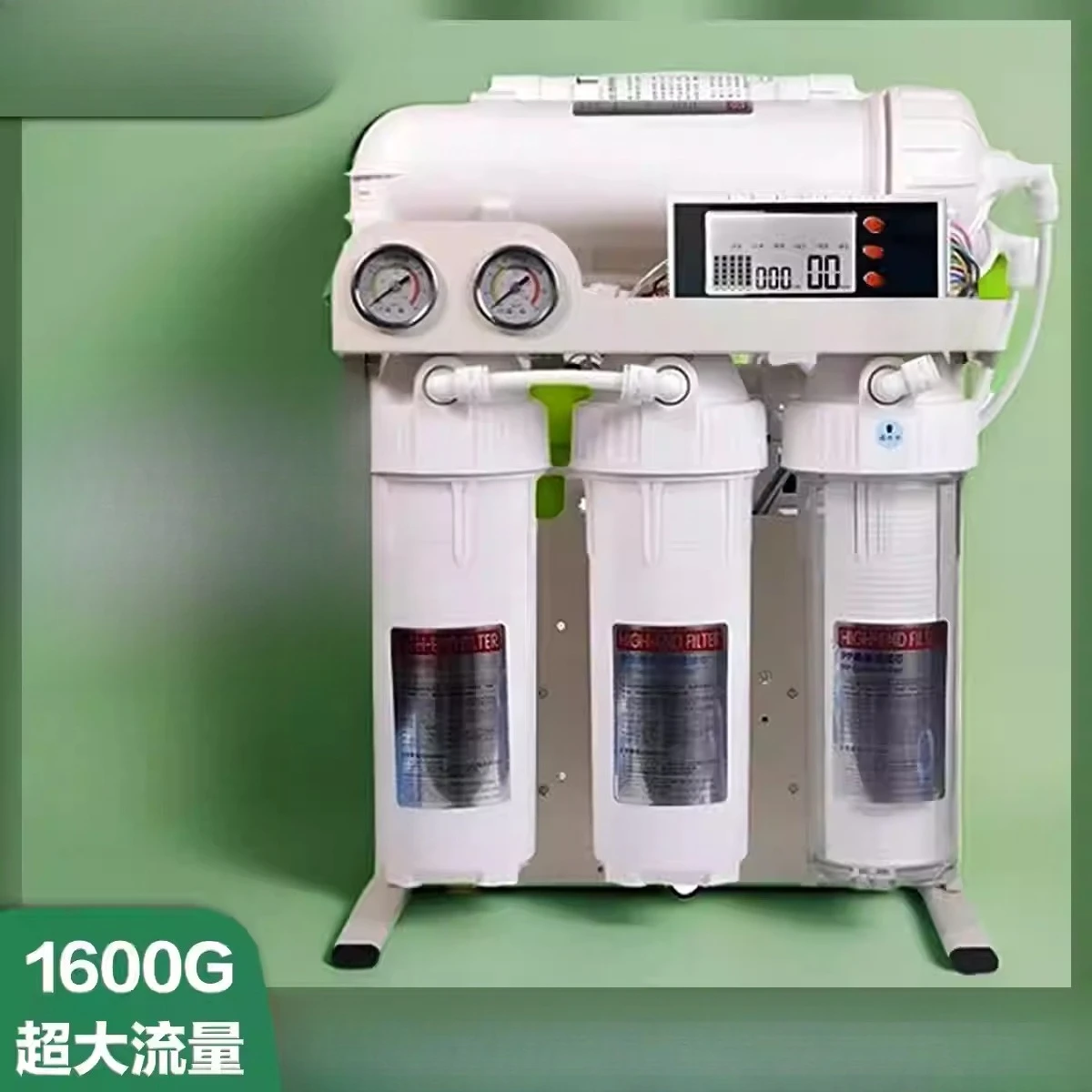 （800+800 ）1600 Gpd Level 5 Filtering RO Reverse Osmosis System Filter System Aquarium Filter System Smart Auto Water Purifier