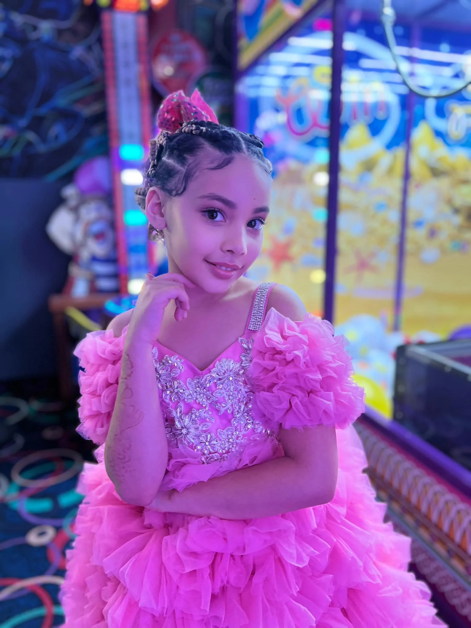 جميل الوردي الفتيات عيد ميلاد حزب أثواب القمامة الأميرة زهرة فتاة اللباس لحفل الزفاف مخصص منتفخ تنورة الطفل حفلة موسيقية اللباس #4