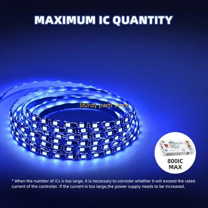 97QC 8266 Strips LED digital WLED Controlador lámparas Dimmers LED CONTROLES REMITOS CONTROLES LED Sistema uso fácil