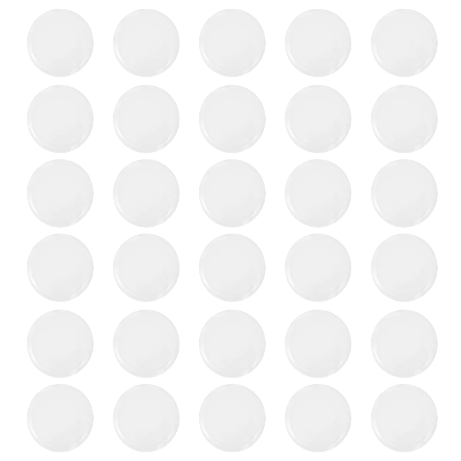 30 Pcs Transparent Glue Paste Round Shape Stickers Practical Poster Epoxy Easy to Install 25.4mm Dot