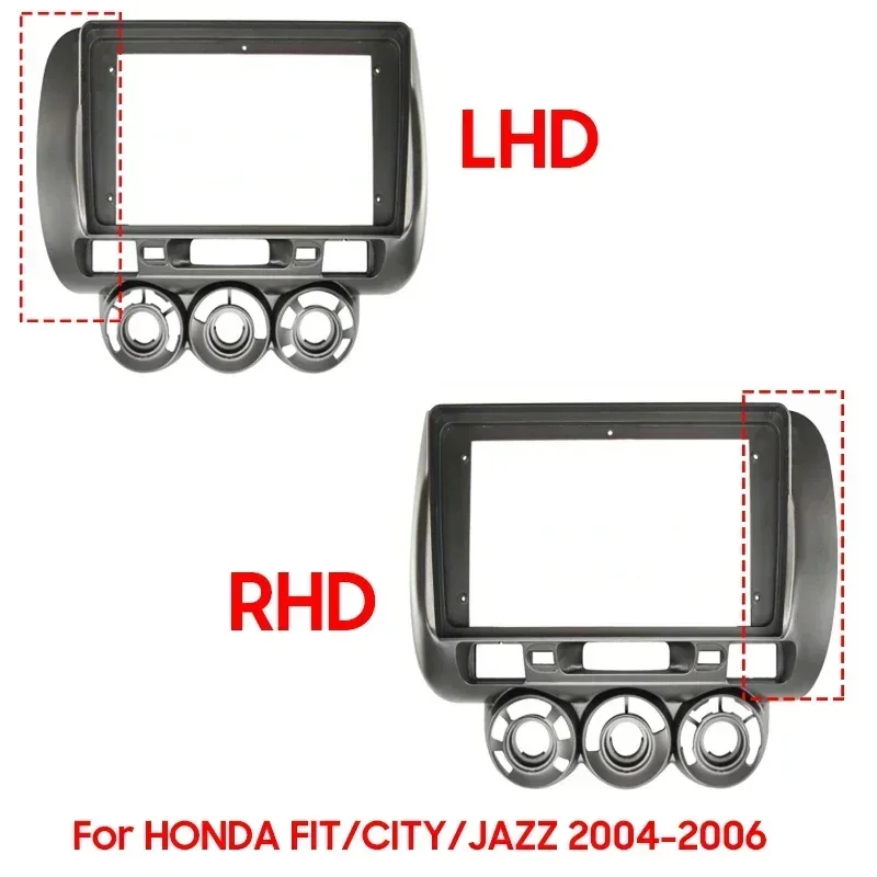 

9 Inch 2 Din Car radio DVD Installation Fascias Panel For HONDA 2004-2006 FIT/JAZZ Audio Dash Fit Panel Dash Trim Kit Frame