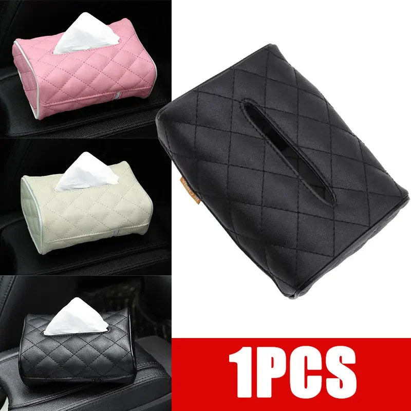 Tissue Boxes with Disposable Napkins Tissue Boxes Car Accessories Tissue Bag Organizer Car Decoration Auto Storage Universal