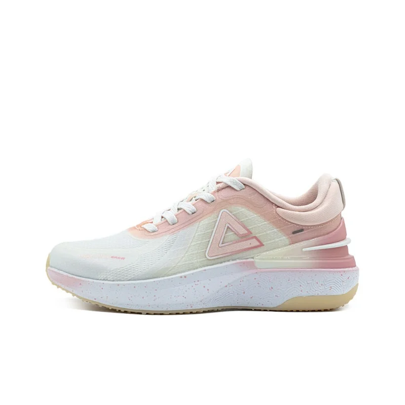 PEAK Classic Heritage Mesh Cushioning Slip Resistant Abrasion Resistant Low top Casual Running Shoes Women's Pink ET23678H