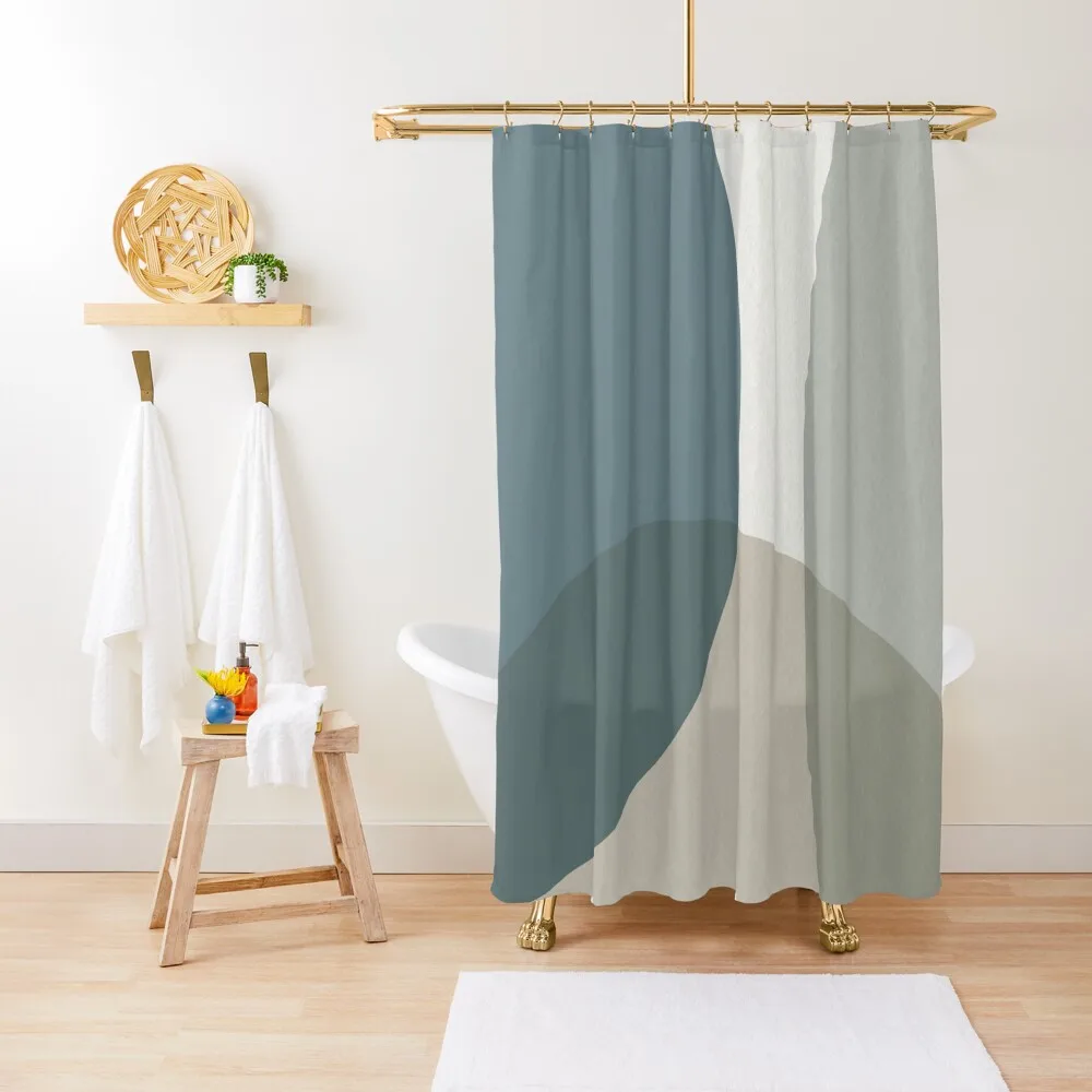 

Mid Century Minimalist Shower Curtain Shower Bathroom Bathroom Box Waterproof Fabric Shower Curtain