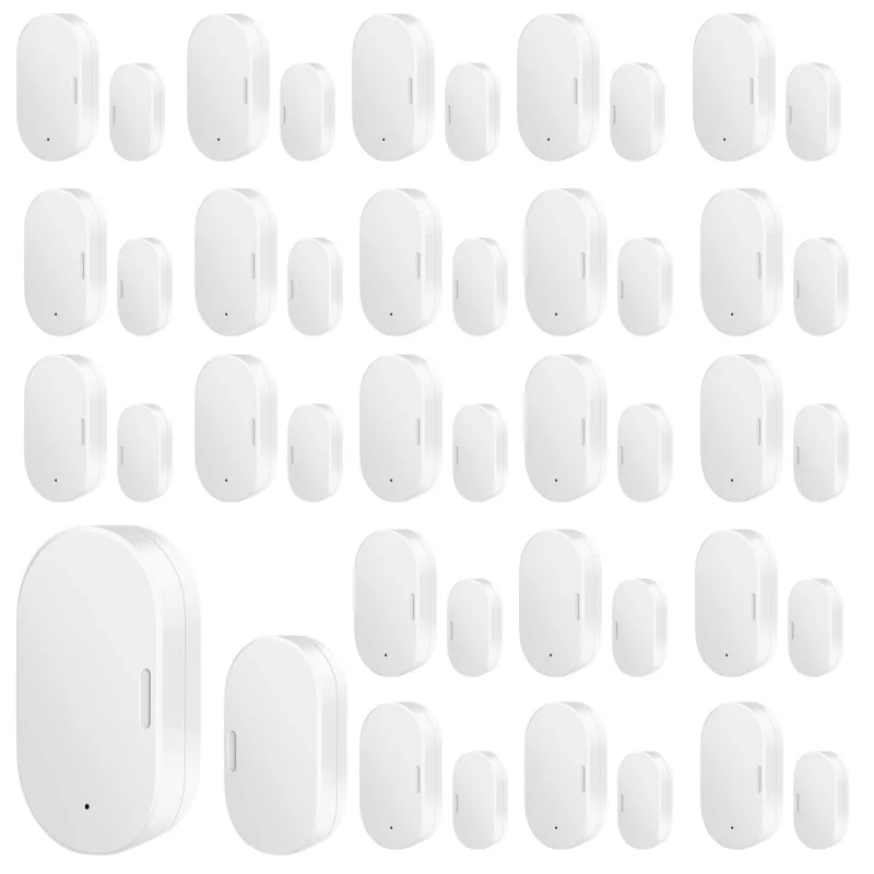 Tuya Zigbee Door Window Sensor Smart Anti-tamper Button wireless home security system Remote Control Work With Alexa Google Home